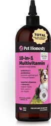 Pet Honesty Bone Broth & Salmon Oil Turkey Flavored Liquid Multivitamin for Dogs, 12-fl oz bottle