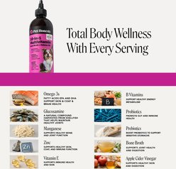Pet Honesty Bone Broth & Salmon Oil Turkey Flavored Liquid Multivitamin for Dogs, 12-fl oz bottle slide 2 of 9