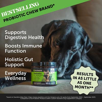 Show full view: Pet Honesty Digestive Probiotic Snacks Health Soft Chews Dog Supplement, 90 count + Pet Honesty GrassGreen Snacks Cranberry Extract with Probiotics Soft Chews Dog Supplement, 90 count slide 7 of 9