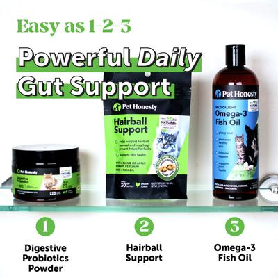 Show full view: Pet Honesty Digestive Probiotics Chicken & Fish Flavored Powder for Cats, 4.2-oz Jar slide 8 of 11