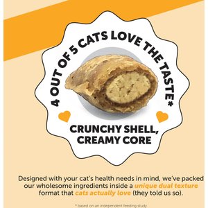 Pet Honesty Dual Texture Chicken Flavored Immune Support Lysine Chews for Cats, 3.7-oz pouch