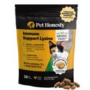 Pet Honesty Dual Texture Chicken Flavored Immune Support Lysine Chews for Cats, 3.7-oz pouch