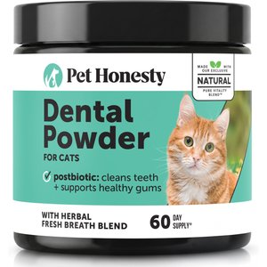 Pet Honesty Fresh Breath Dental Powder for Cats, 60 count