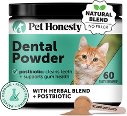 Pet Honesty Fresh Breath Dental Powder for Cats, 60 count