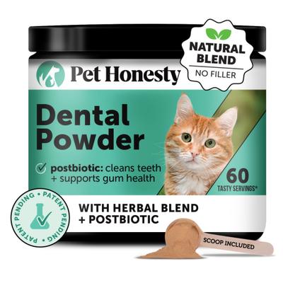 Show full view: Pet Honesty Fresh Breath Dental Powder for Cats, 60 count slide 1 of 11