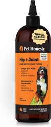 Pet Honesty Glucosamine + Salmon Oil Turkey Flavored Joint Support Liquid Supplement for Dogs, 12-fl oz bottle