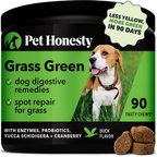 Pet Honesty Grass Green Duck Flavor Burn Spot Urine Neutralizer Soft Chews Digestive Supplement for Dogs, 90 count