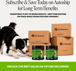 Pet Honesty Grass Green Turkey Flavor Burn Spot Urine Neutralizer Soft Chews Digestive Supplement for Dogs, 90 count slide 2 of 9
