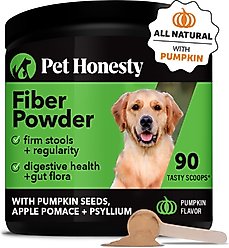 Pet Honesty High Fiber Pumpkin Flavored Digestive Powder for Dogs, 90 scoops