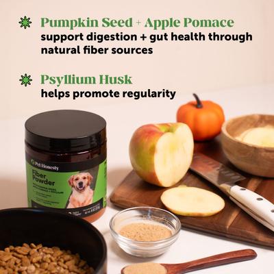 Show full view: Pet Honesty High Fiber Pumpkin Flavored Digestive Powder for Dogs, 90 scoops slide 3 of 11