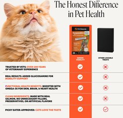 Pet Honesty Hip & Joint Squeezables Salmon Flavored Creamy Lickable Puree Supplement for Senior Cats, 20 count slide 2 of 8