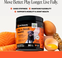 Pet Honesty Hip & Joint Supplement Chicken Flavored Glucosamine & Chondroitin with MSM, Turmeric Hip & Joint Chews for Dogs, 90 count slide 2 of 9