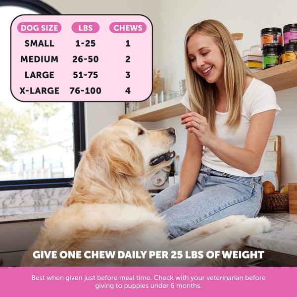 Show full view: Pet Honesty Multivitamin 10-in-1 Chicken Flavor Glucosamine, Omega-3 Vitamins for Dogs, 90 count slide 6 of 12