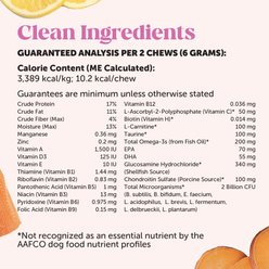 Pet Honesty MultiVitamin Max-Strength Smoked Salmon Flavored Glucosamine Vitamins for Dogs, 90 count slide 2 of 9