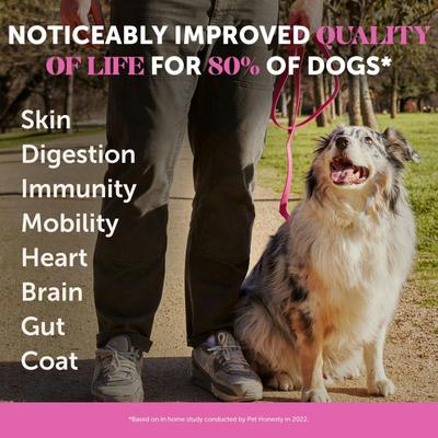 Show full view: Pet Honesty MultiVitamin Max-Strength Smoked Salmon Flavored Glucosamine Vitamins for Dogs, 90 count slide 3 of 12