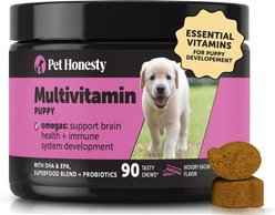 Pet Honesty Multivitamin Puppy Vitamins, Glucosamine, Omega-3 Vitamins for Dogs, 90 count slide 1 of 8