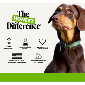 Pet Honesty Probiotics Gut + Immune Health with Prebiotics & Enzymes Duck Flavored Soft Chews Digestive Supplement for Dogs, 90 count