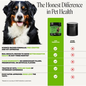 Pet Honesty Probiotics Gut + Immune Health with Prebiotics & Enzymes Duck Flavored Soft Chews Digestive Supplement for Dogs, 90 count