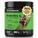 Pet Honesty Probiotics Gut + Immune Health with Prebiotics & Enzymes Duck Flavored Soft Chews Digestive Supplement for Dogs, 90 count