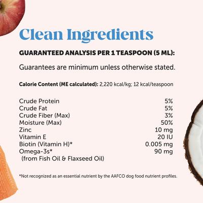 Show full view: Pet Honesty Salmon Oil Turkey Flavored Skin & Coat Health Liquid Supplement, Allergy Relief for Dogs, 12-fl oz bottle slide 4 of 10