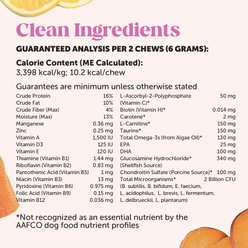 Pet Honesty Senior Multivitamin Duck Flavored Soft Chews Digestive Support for Senior Dogs, 90 count slide 2 of 9