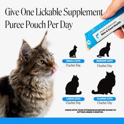 Pet Honesty Skin & Coat Health Squeezables Salmon Flavored Creamy Lickable Puree Supplement for Cats, 20 count slide 2 of 8