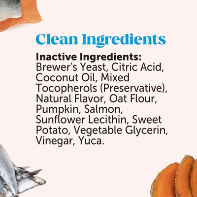 Show full view: Pet Honesty Skin Health Omega Salmon Flavor Soft Chews Skin & Coat, Fish Oil Supplement for Dogs, 90 count slide 5 of 13