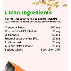 Pet Honesty Urinary Tract Health Chicken Flavored Dual Texture Chews with Cranberry for Cats, 3.7-oz pouch
