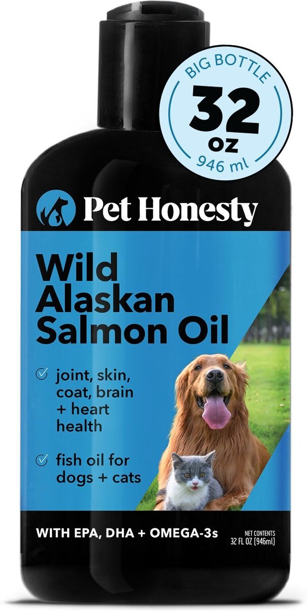 Pet Honesty Wild Alaskan Salmon Oil Omega-3 & Joint Supplement for Dogs & Cats