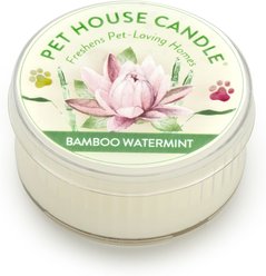 Pet House Bamboo Watermint Natural Plant-Based Mini Candle, 1.5-oz jar