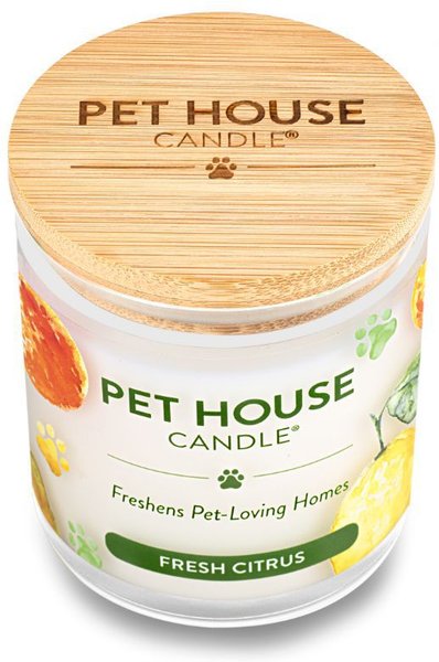 Pet House Fresh Citrus Natural Plant-Based Wax Candle