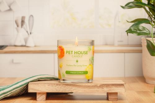 Show full view: Pet House Fresh Citrus Natural Plant-Based Wax Candle, 9-oz jar slide 4 of 5