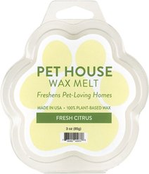 Pet House Fresh Citrus Natural Plant-Based Wax Melt, 3-oz
