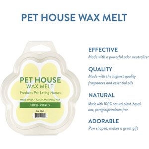 Pet House Fresh Citrus Natural Plant-Based Wax Melt, 3-oz
