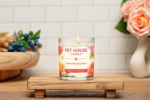 Show full view: Pet House Fresh Cut Roses Natural Plant-Based Wax Candle, 9-oz jar slide 6 of 6