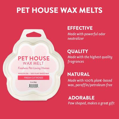 Show full view: Pet House Fresh Cut Roses Natural Plant-Based Wax Melt, 3-oz box slide 3 of 5