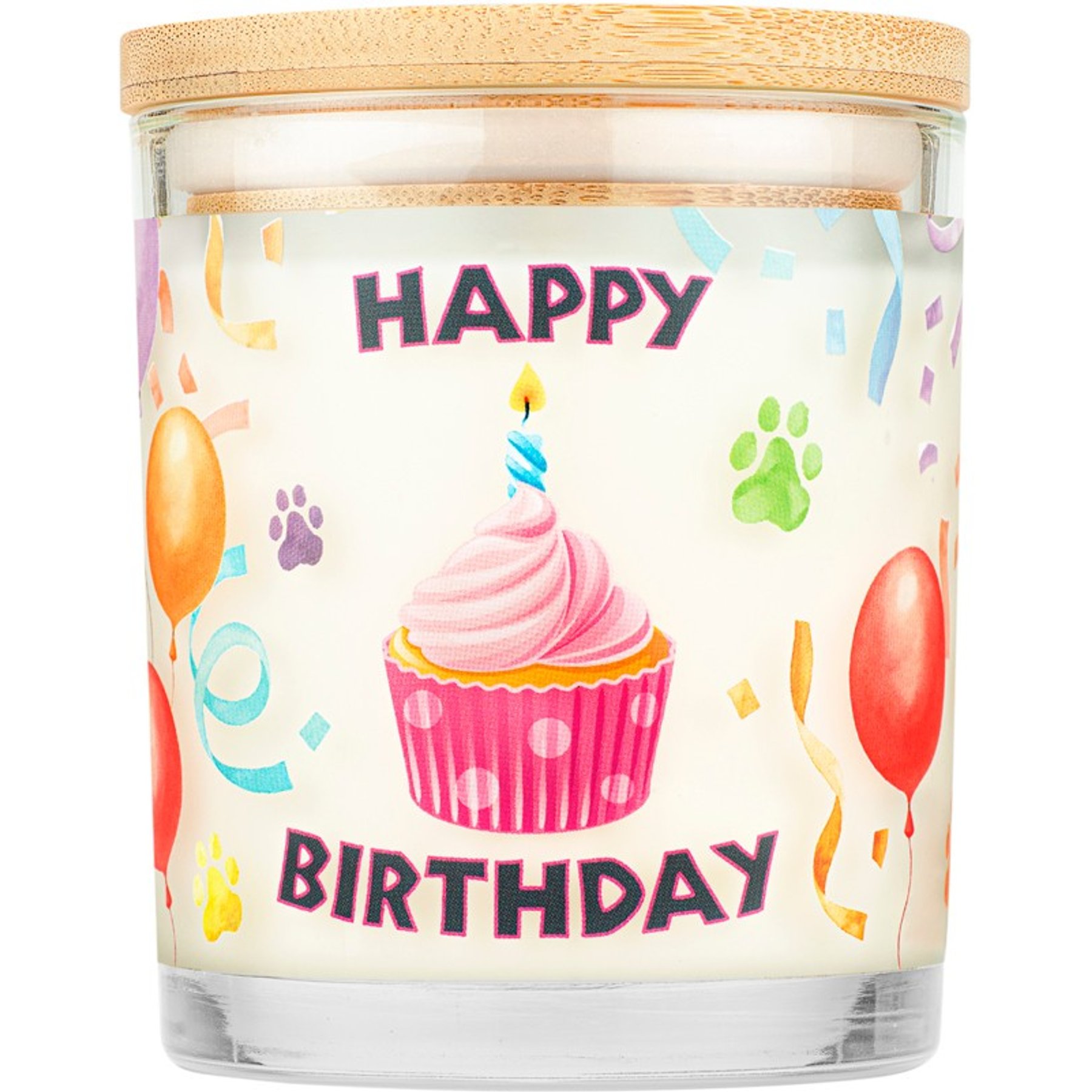 Pet House Happy Birthday Natural Plant-Based Wax Candle, 9-oz jar