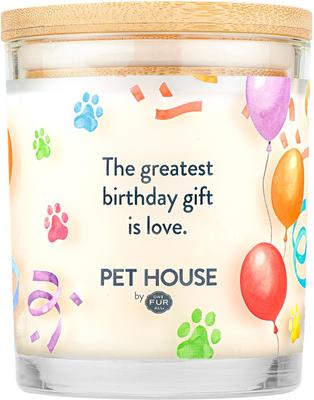 Show full view: Pet House Happy Birthday Natural Plant-Based Wax Candle, 9-oz jar slide 4 of 5