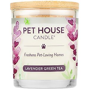 Pet House Lavender Green Tea Natural Plant-Based Wax Candle, 9-oz jar
