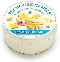 Pet House Lemon Cupcake Natural Plant-Based Mini Candle, 1.5-oz jar