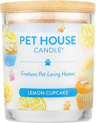 Pet House Lemon Cupcake Natural Plant-Based Wax Candle, 9-oz jar
