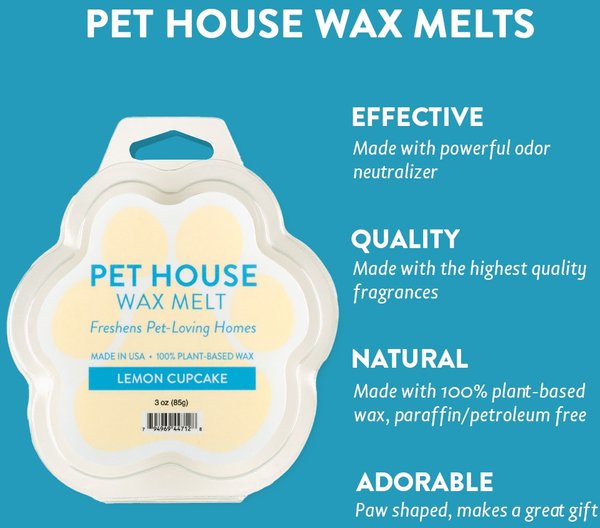 Pet House Lemon Cupcake Natural Plant-Based Wax Melt, 3-oz box