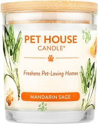 Pet House Mandarin Sage Natural Plant-Based Wax Candle, 9-oz jar