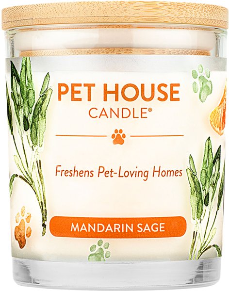 Pet House Mandarin Sage Natural Plant-Based Wax Candle