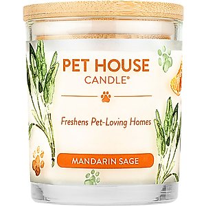 Pet House Mandarin Sage Natural Plant-Based Wax Candle, 9-oz jar