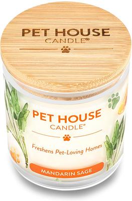 Show full view: Pet House Mandarin Sage Natural Plant-Based Wax Candle, 9-oz jar slide 3 of 6