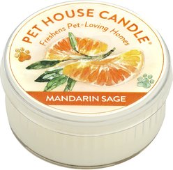 Pet House Mandarin Sage Pet House Plant-Based Mini Candle, 1.5-oz jar