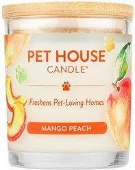 Pet House Mango Peach Natural Plant-Based Wax Candle, 9-on jar