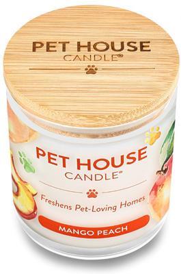 Show full view: Pet House Mango Peach Natural Plant-Based Wax Candle, 9-on jar slide 2 of 6