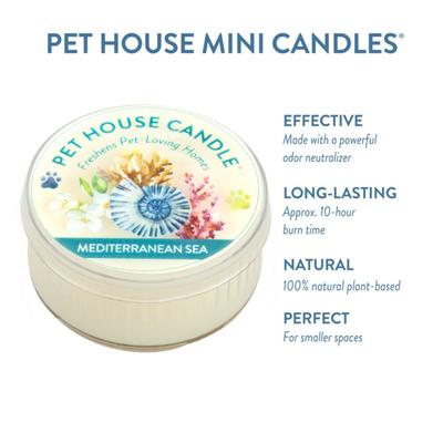 Show full view: Pet House Mediterranean Sea Natural Plant-Based Candle, 1.5-oz jar slide 2 of 3